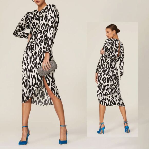 Ronny Kobo Zebra Jade Dress - Size S